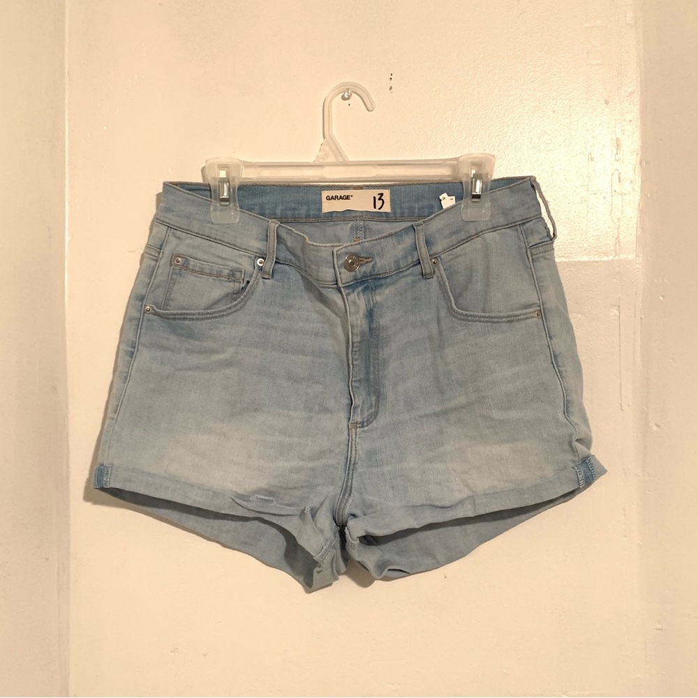 👖 [2/$25] GARAGE WOMENS DENIM JEAN SHORTS ULTRA HIGH RISE SIZE 13 👖